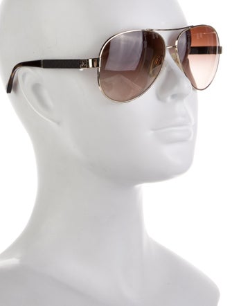 Chanel Interlocking CC Logo Aviator Sunglasses