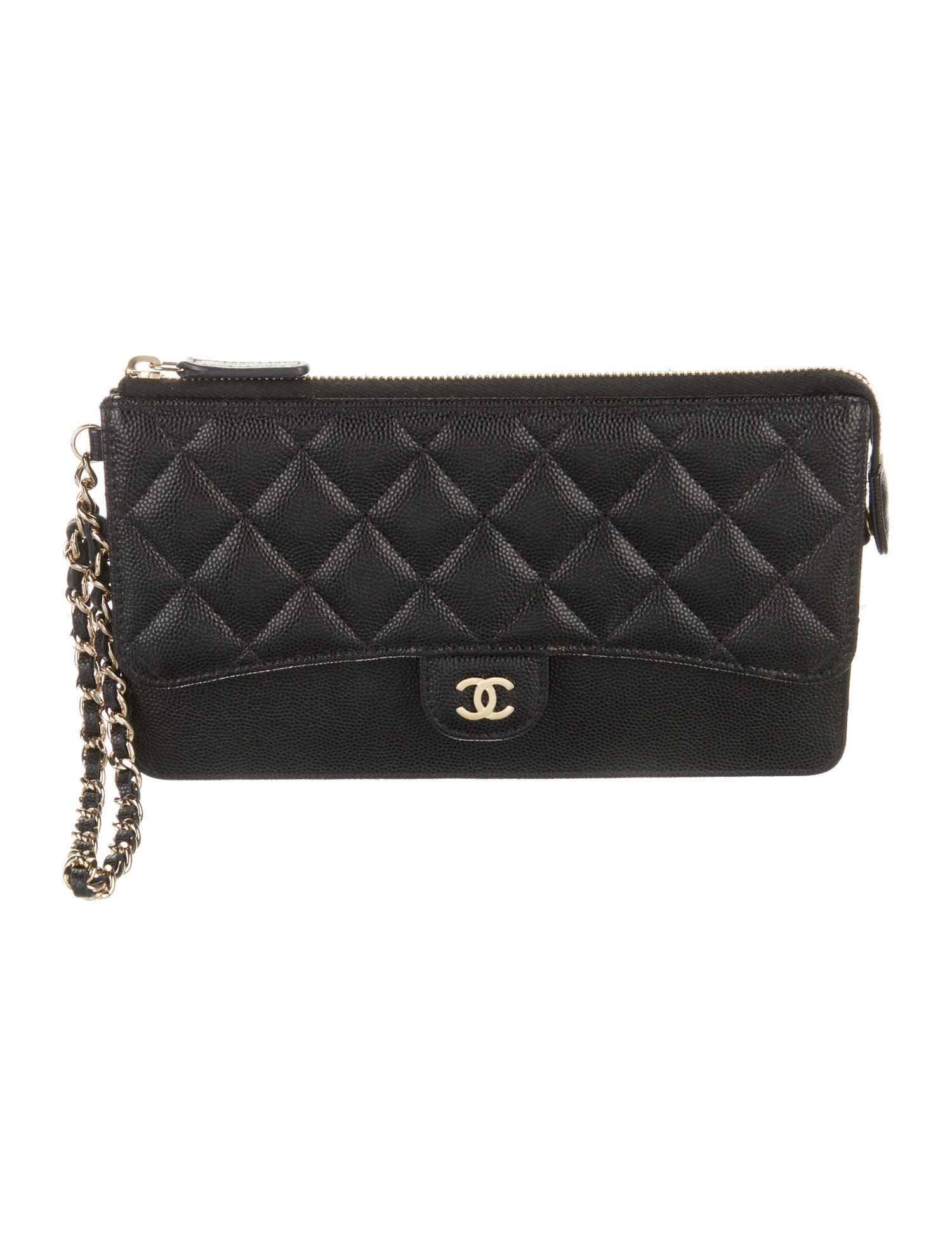 Chanel 2020 Interlocking CC Logo Wristlet