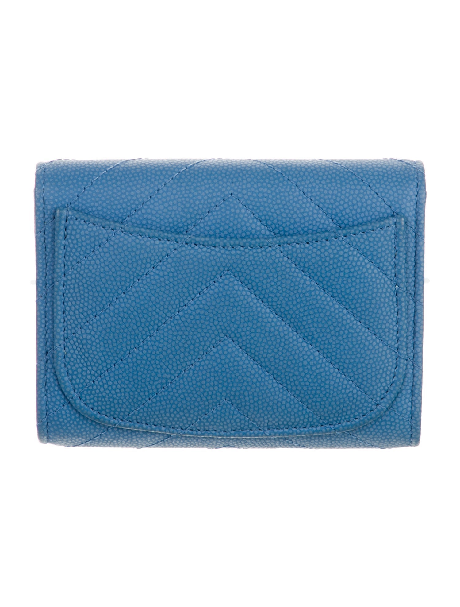 Chanel 2019 Interlocking CC Logo Compact Wallet