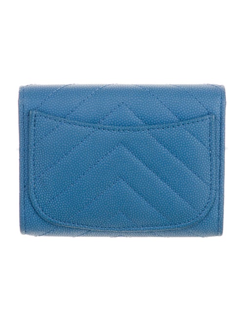 Chanel 2019 Interlocking CC Logo Compact Wallet