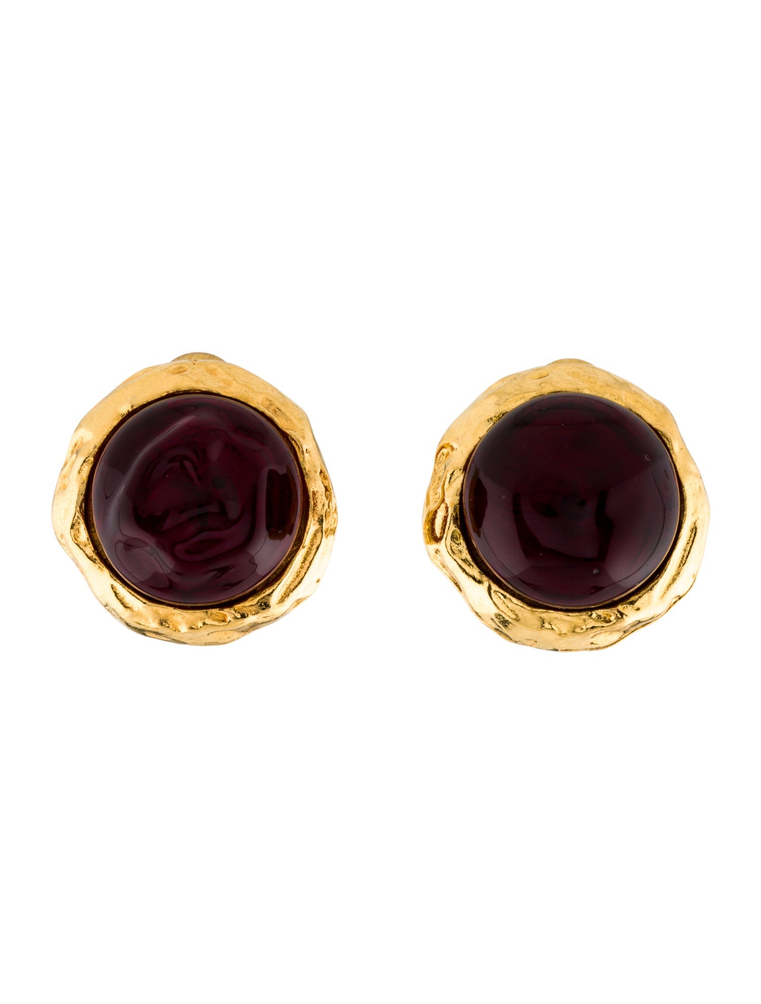 Chanel Vintage Gripoix Clip-On Earrings