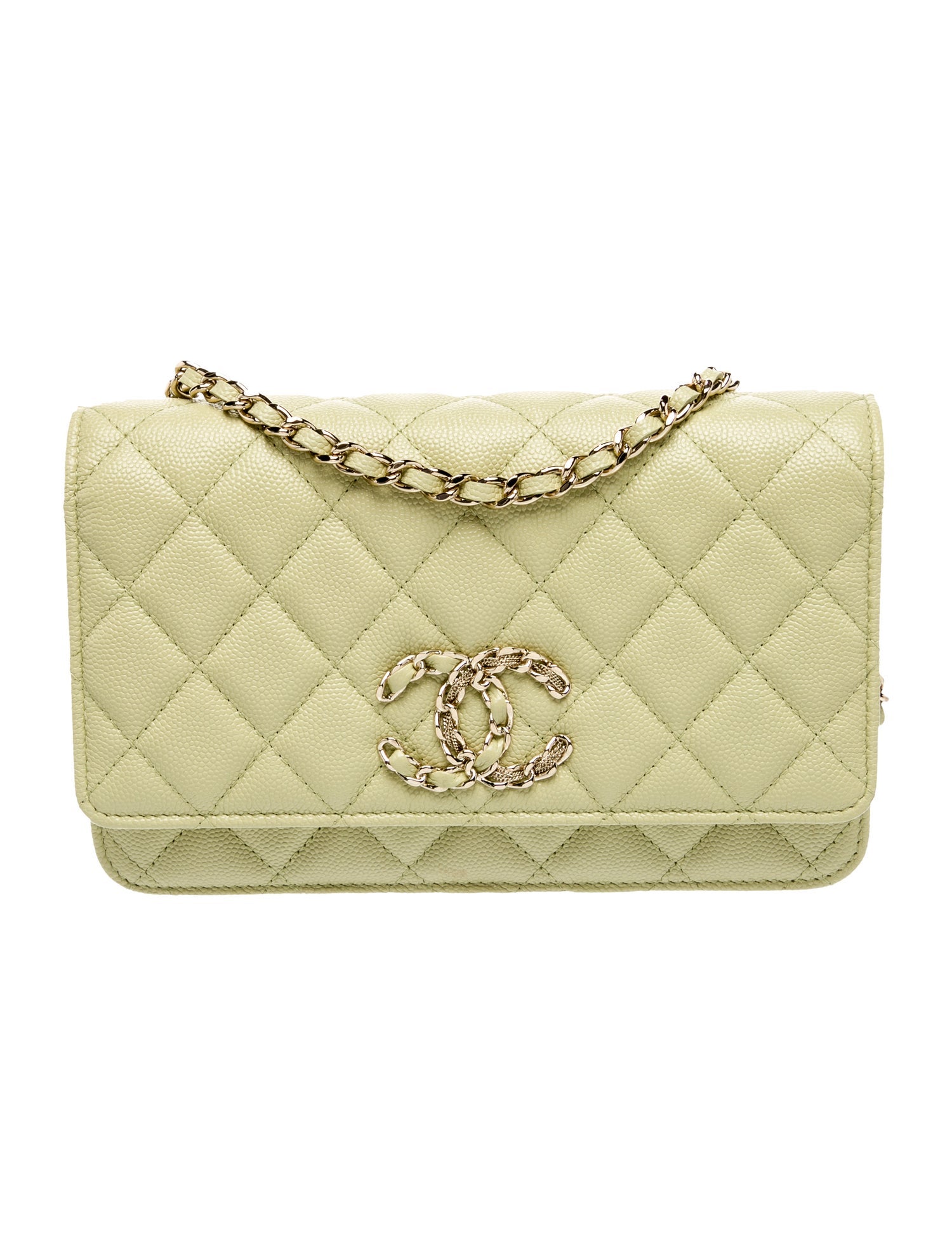 Chanel French New Wave Chain CC Wallet On Chain w/Tags