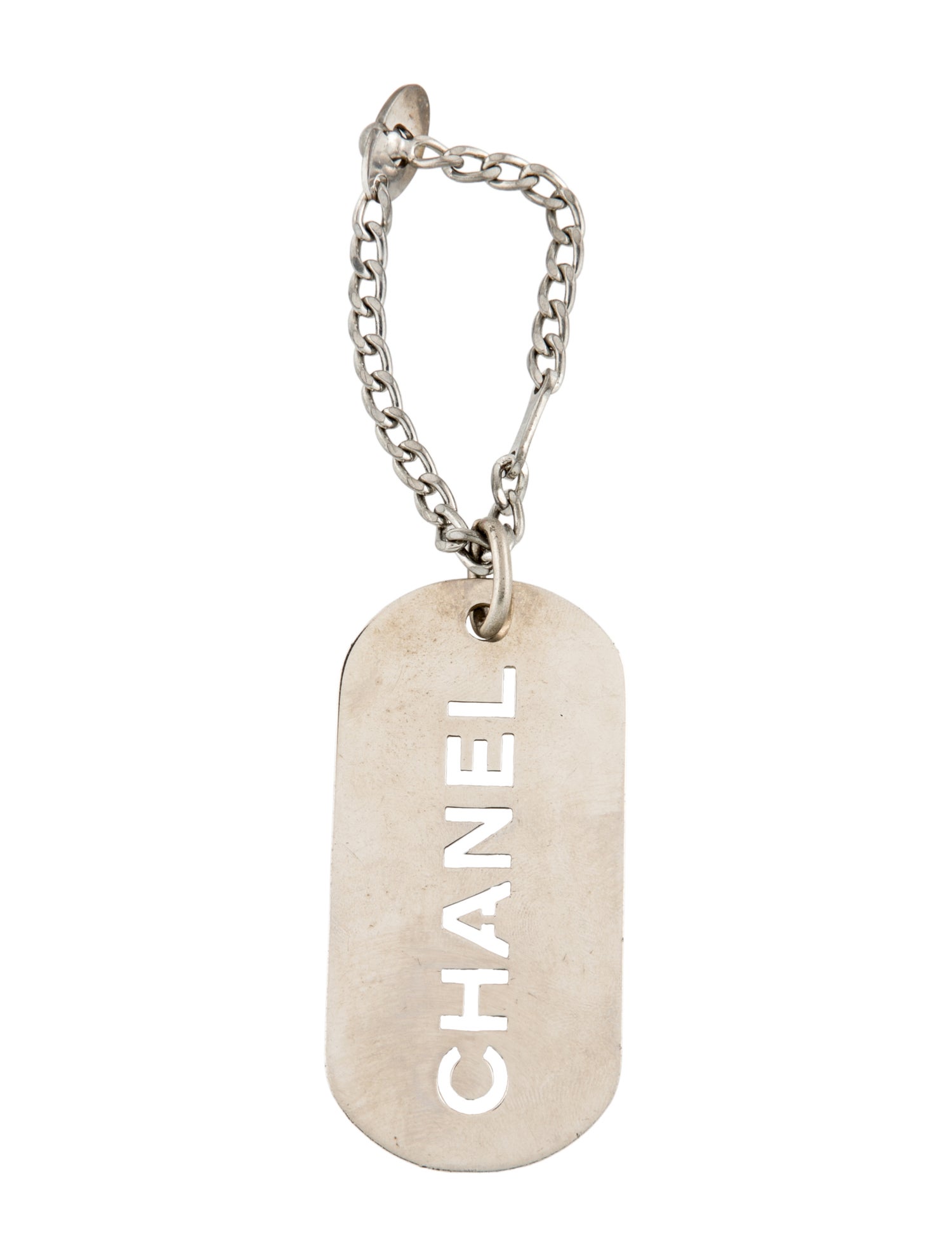 Chanel Dog Tag Keychain