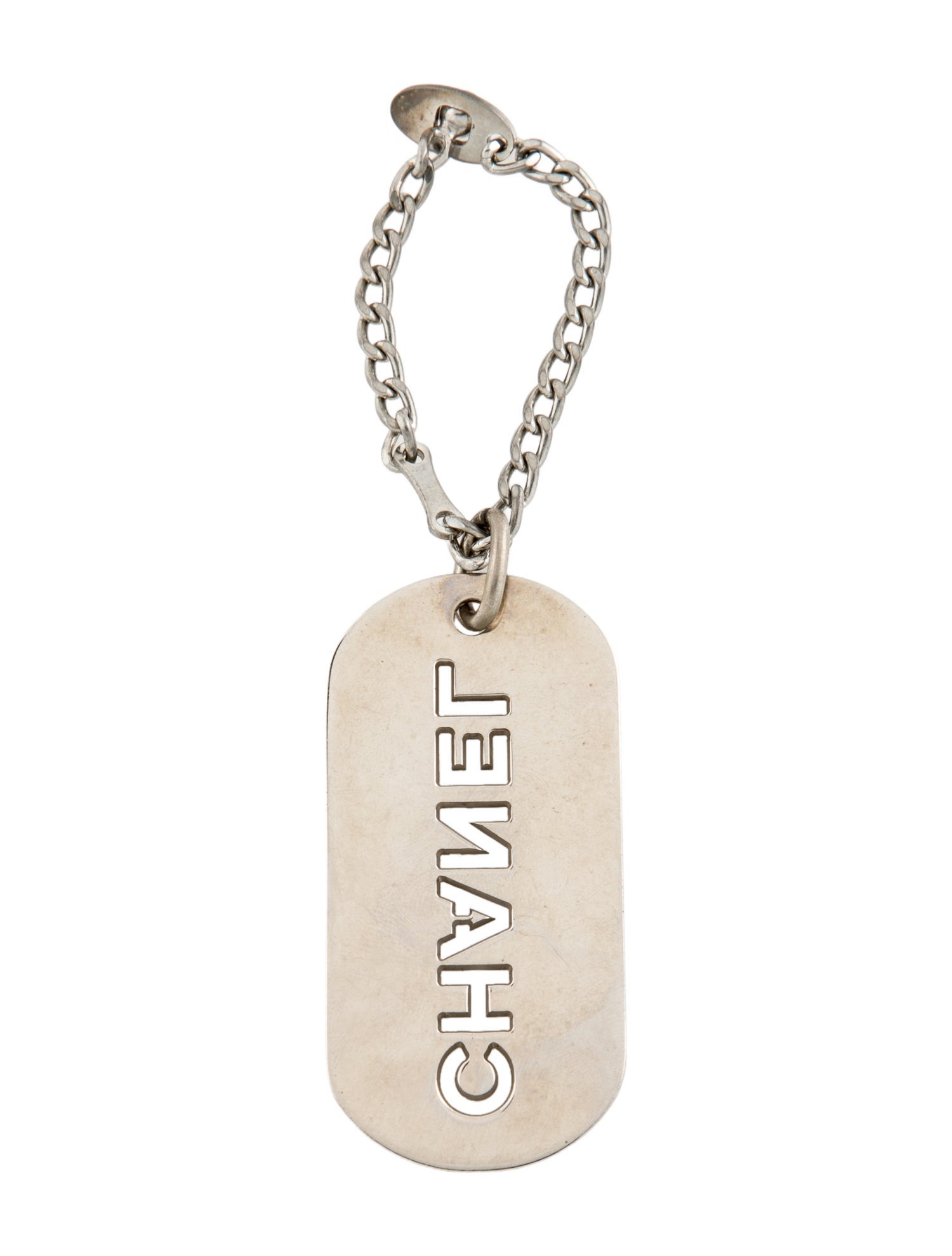 Chanel Dog Tag Keychain