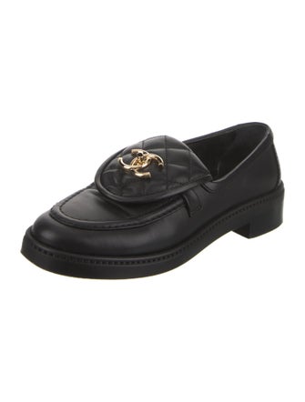 Chanel 2025 Interlocking CC Logo Loafers