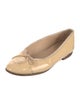 Chanel Interlocking CC Logo Patent Leather Ballet Flats