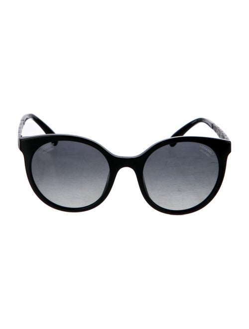 Chanel Interlocking CC Logo Round Sunglasses
