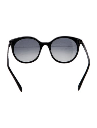 Chanel Interlocking CC Logo Round Sunglasses