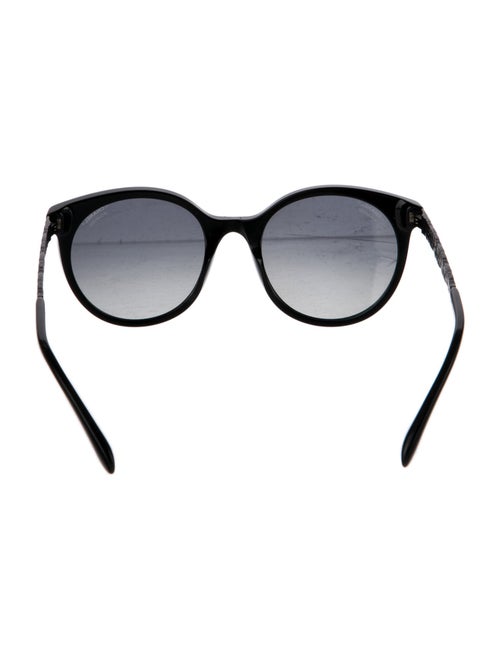 Chanel Interlocking CC Logo Round Sunglasses