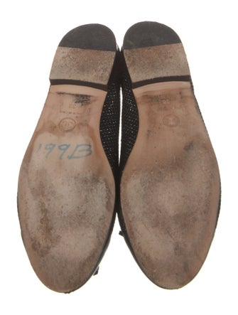 Chanel Interlocking CC Logo Suede Ballet Flats