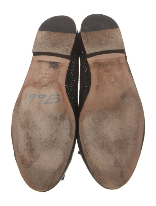 Chanel Interlocking CC Logo Suede Ballet Flats