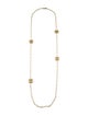 Chanel Faux Pearl CC Station Necklace