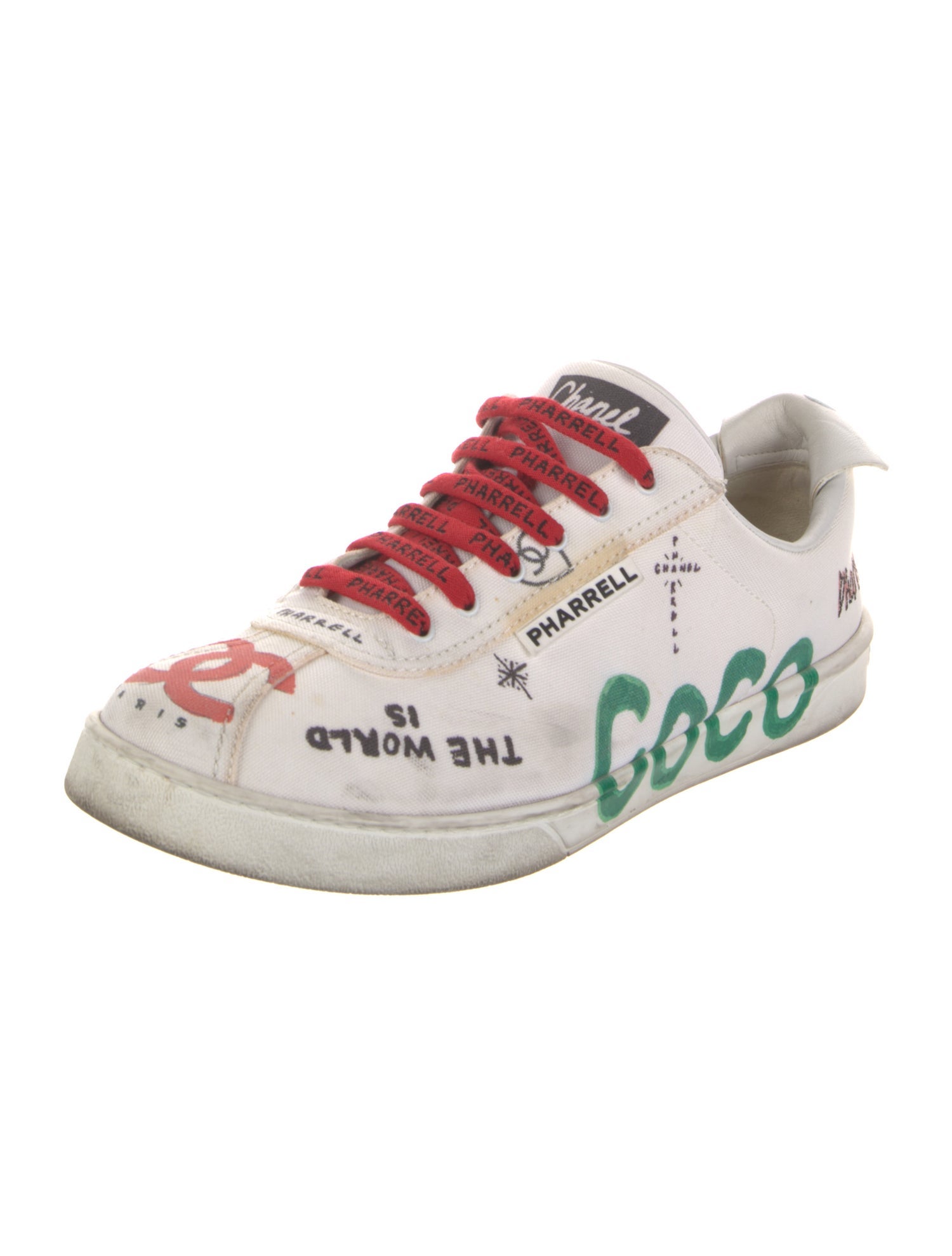 Chanel Interlocking CC Logo Canvas Sneakers