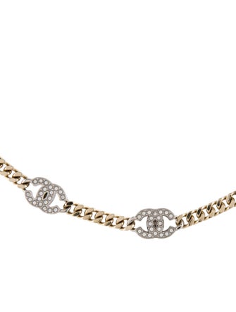 Chanel 2025 Strass CC Station Necklace