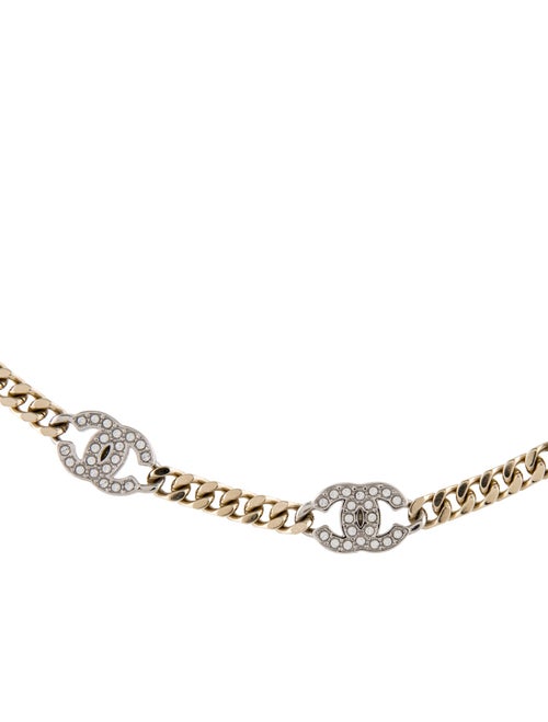 Chanel 2025 Strass CC Station Necklace