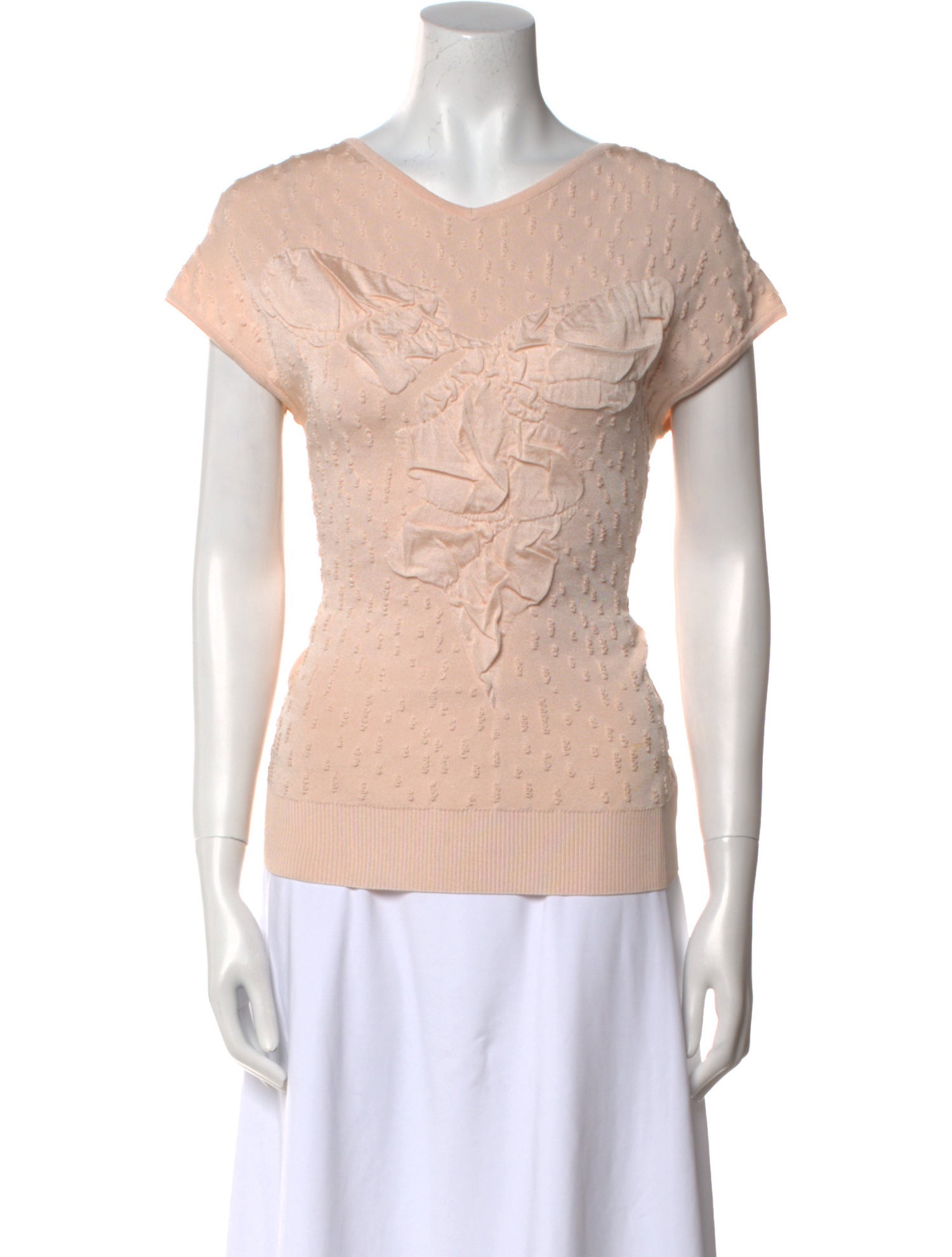 Chanel 2012 V-Neck Top