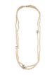 Chanel Faux Pearl CC Extra Long Bead Strand Necklace