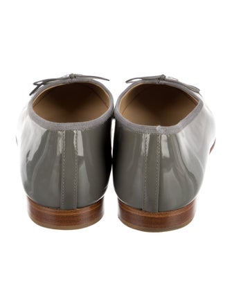 Chanel Interlocking CC Logo Patent Leather Ballet Flats