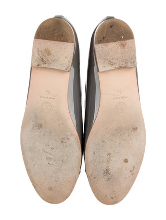 Chanel Interlocking CC Logo Patent Leather Ballet Flats