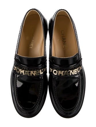 Chanel Interlocking CC Logo Calfskin Loafers
