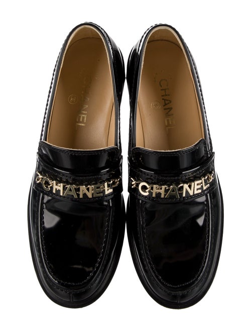 Chanel Interlocking CC Logo Calfskin Loafers