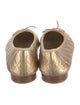 Chanel Interlocking CC Logo Leather Ballet Flats