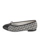 Chanel Interlocking CC Logo Tweed Ballet Flats