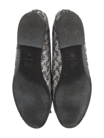 Chanel Interlocking CC Logo Tweed Ballet Flats
