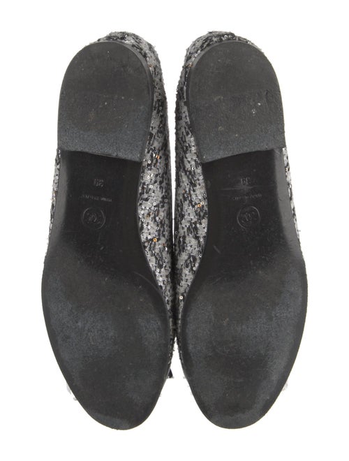 Chanel Interlocking CC Logo Tweed Ballet Flats