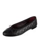 Chanel Interlocking CC Logo Leather Ballet Flats