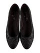 Chanel Interlocking CC Logo Leather Ballet Flats