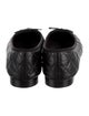 Chanel Interlocking CC Logo Leather Ballet Flats