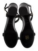 Chanel 2022 Interlocking CC Logo T-Strap Sandals