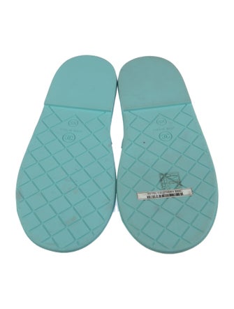 Chanel Interlocking CC Logo Leather Slides