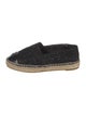 Chanel Interlocking CC Logo Tweed Espadrilles