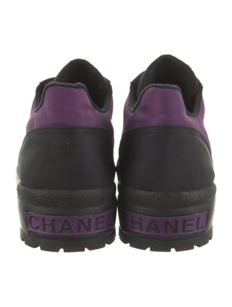 Chanel Interlocking CC Logo Canvas Sneakers
