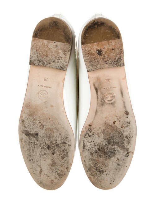 Chanel Interlocking CC Logo Patent Leather Ballet Flats