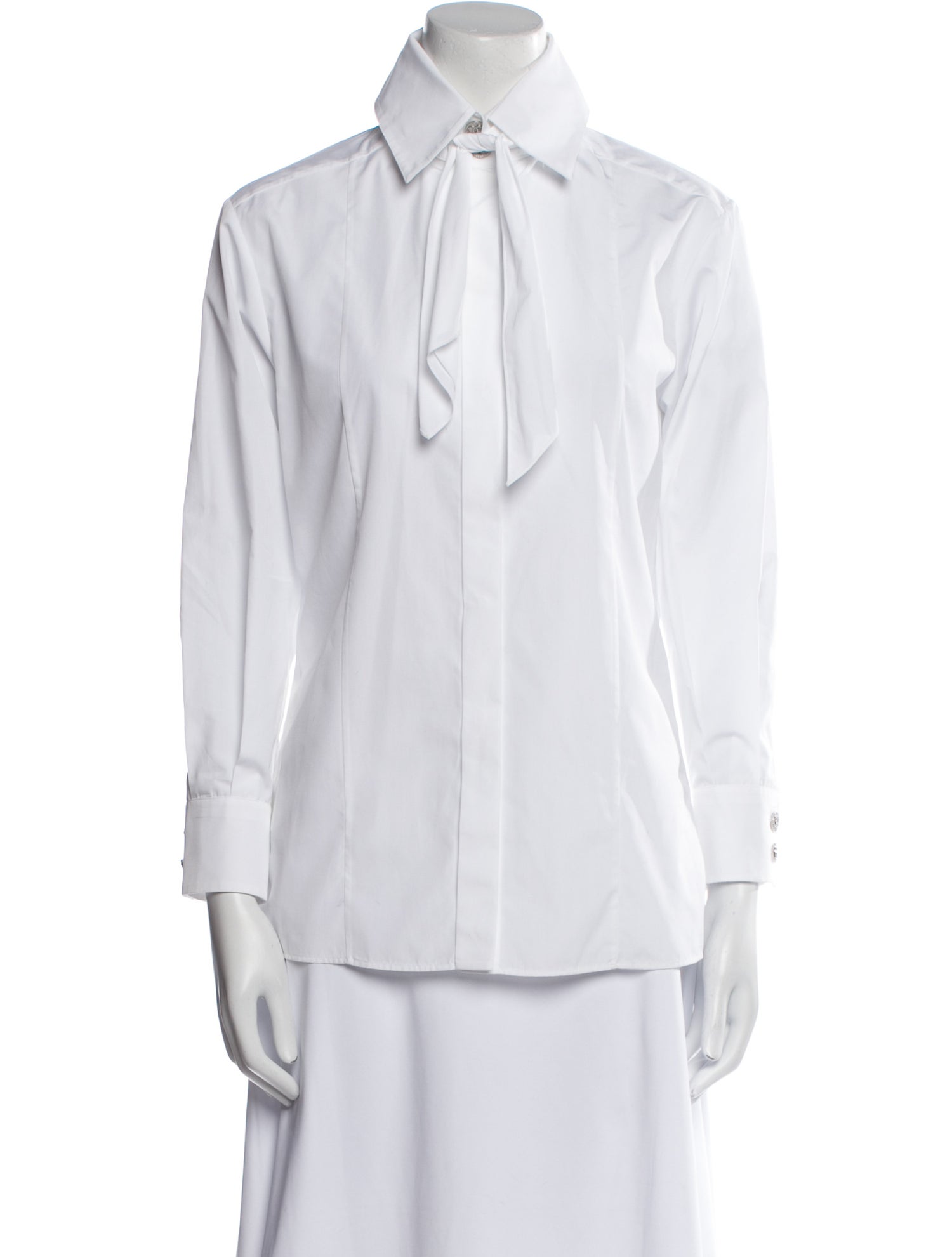 Chanel 2020 Long Sleeve Button-Up Top