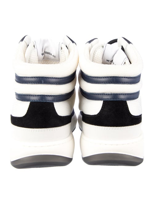 Chanel Interlocking CC Logo Mesh Wedge Sneakers