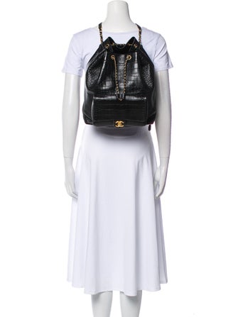 Chanel Large Embossed Backpack