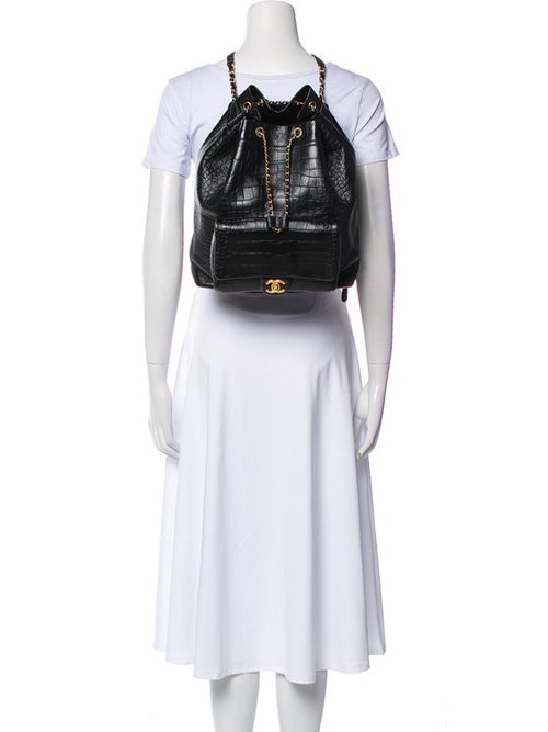 Chanel Large Embossed Backpack