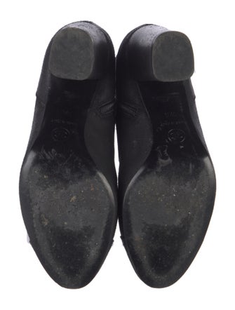 Chanel Interlocking CC Logo Suede Boots