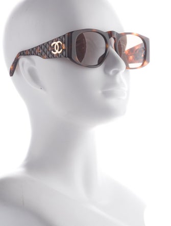 Chanel Interlocking CC Logo Square Sunglasses