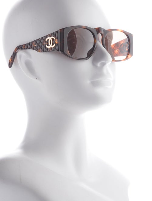 Chanel Interlocking CC Logo Square Sunglasses