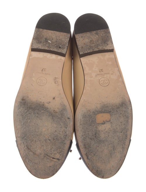 Chanel Interlocking CC Logo Lambskin Ballet Flats