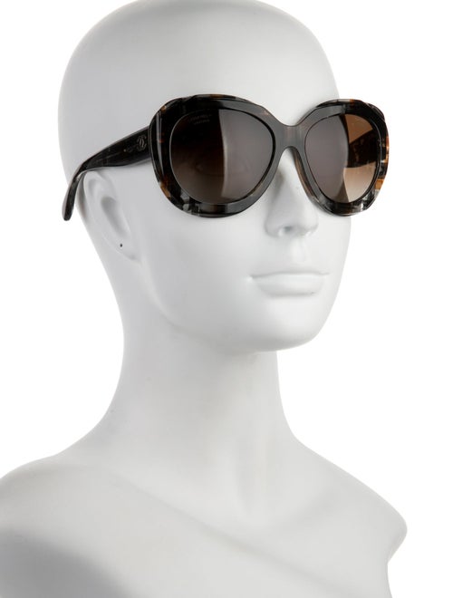 Chanel Interlocking CC Logo Oversize Sunglasses