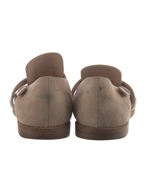 Chanel Interlocking CC Logo Suede D'Orsay Flats