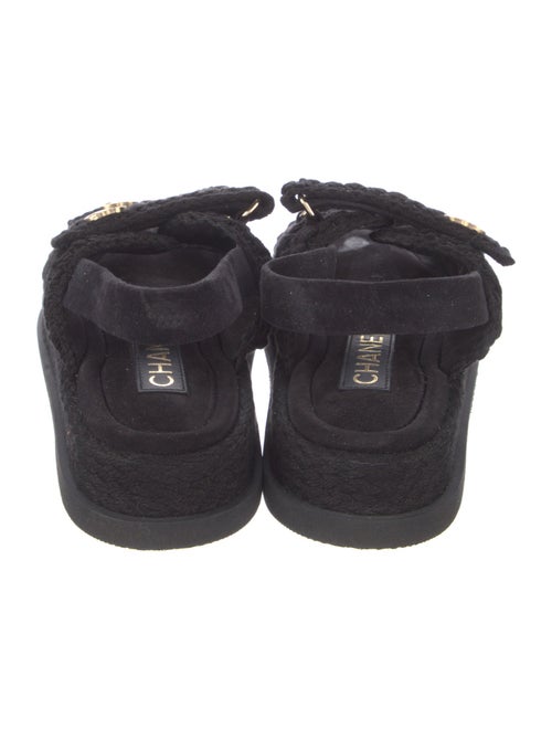 Chanel 2025 Interlocking CC Logo Slingback Sandals