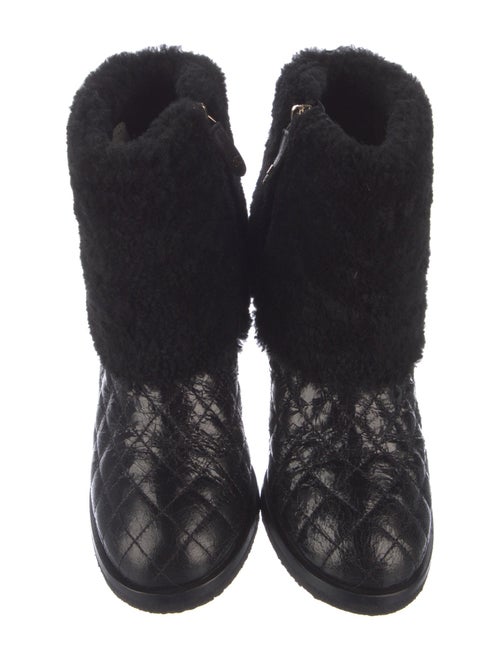 Chanel 2014 Interlocking CC Logo Boots