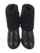 Chanel 2014 Interlocking CC Logo Boots